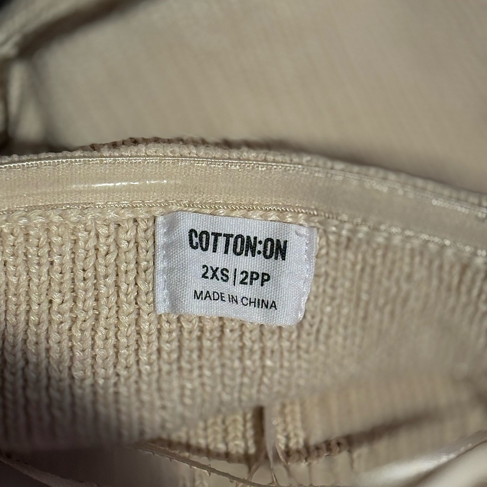 Cotton On Cream Knit Top - Picture 3 of 3